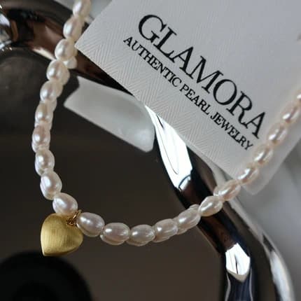 N06 สร้อยคอไข่มุกแท้ รุ่น Chérie Pearl | Freshwater Pearl ตัวเรือนเงินแท้S925 ชุปทอง 18k image 1