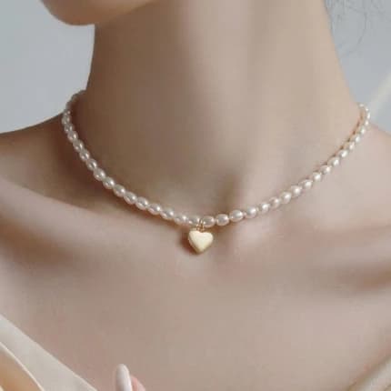 N06 สร้อยคอไข่มุกแท้ รุ่น Chérie Pearl | Freshwater Pearl ตัวเรือนเงินแท้S925 ชุปทอง 18k image 5