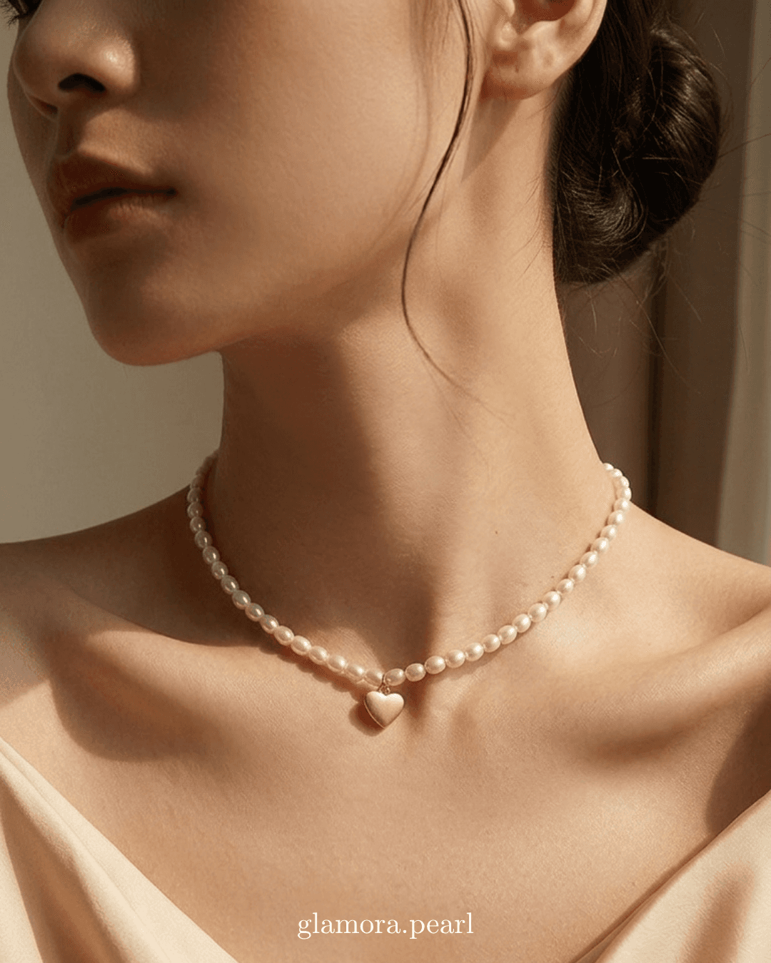 N06 สร้อยคอไข่มุกแท้ รุ่น Chérie Pearl | Freshwater Pearl ตัวเรือนเงินแท้S925 ชุปทอง 18k image 2